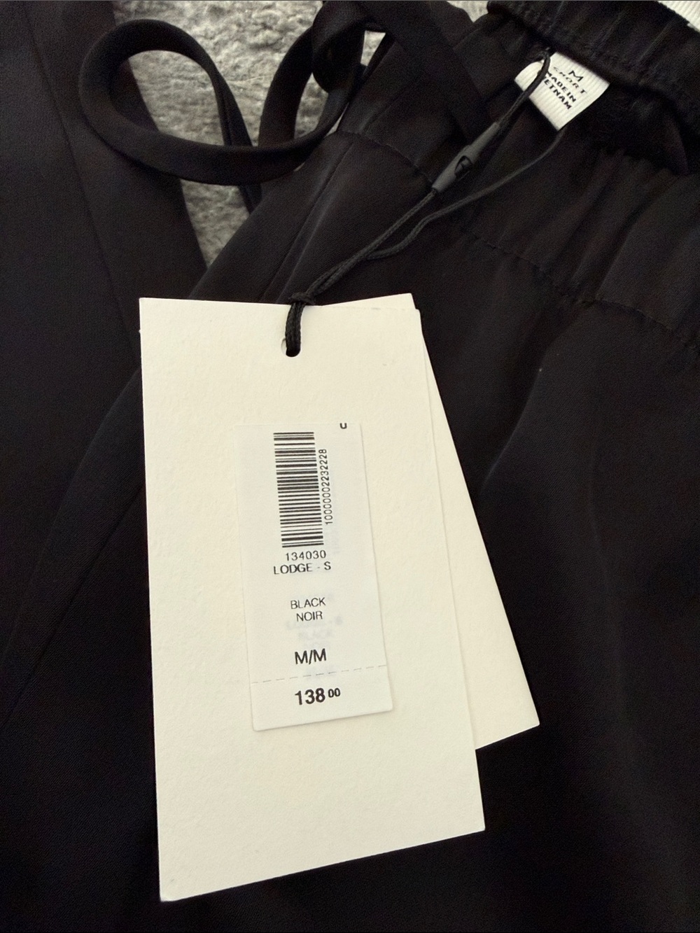 NWT Aritzia Black Satin Lodge Pant - Picture 5 of 6